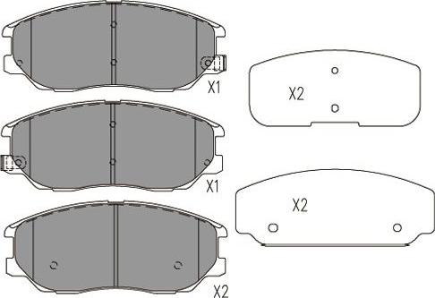 Kavo Parts BP-7506 - Brake Pad Set, disc brake autospares.lv