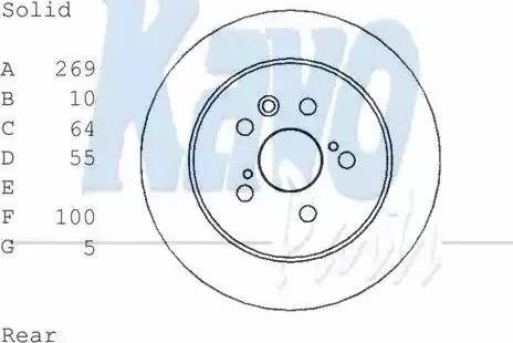 Kavo Parts BR-9446 - Brake Disc autospares.lv