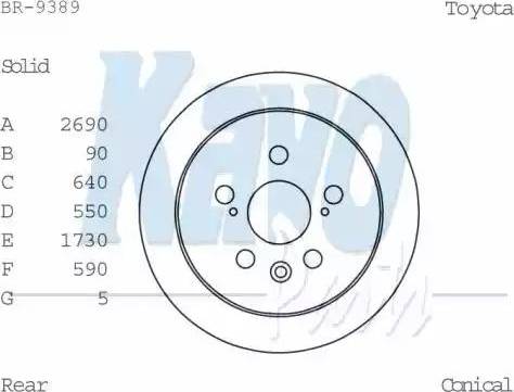 Kavo Parts BR-9389 - Brake Disc autospares.lv