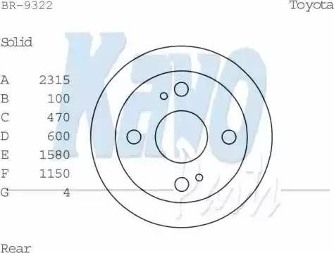 Kavo Parts BR-9322 - Brake Disc autospares.lv