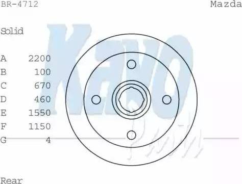 Delphi BG2555 - Brake Disc autospares.lv