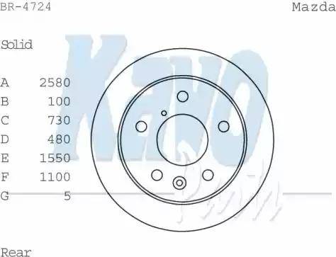 Kavo Parts BR-4724 - Brake Disc autospares.lv