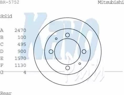 Kavo Parts BR-5752 - Brake Disc autospares.lv