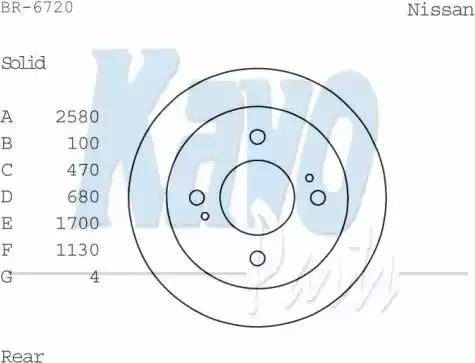 Kavo Parts BR-6720 - Brake Disc autospares.lv