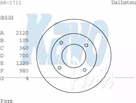 Kavo Parts BR-1711 - Brake Disc autospares.lv