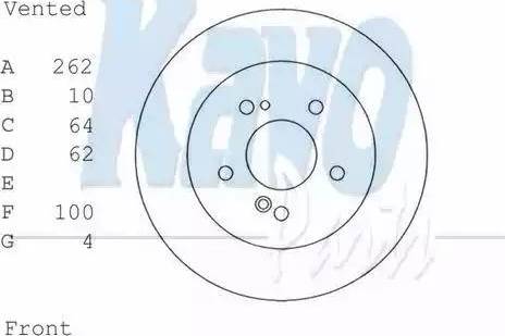 Kavo Parts BR-3249 - Brake Disc autospares.lv