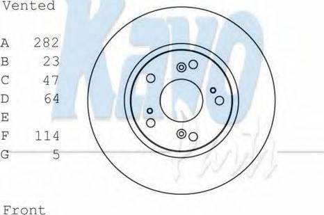 Kavo Parts BR-2264 - Brake Disc autospares.lv