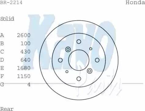 Kavo Parts BR-2214 - Brake Disc autospares.lv