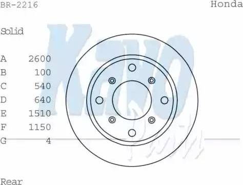 Kavo Parts BR-2216 - Brake Disc autospares.lv