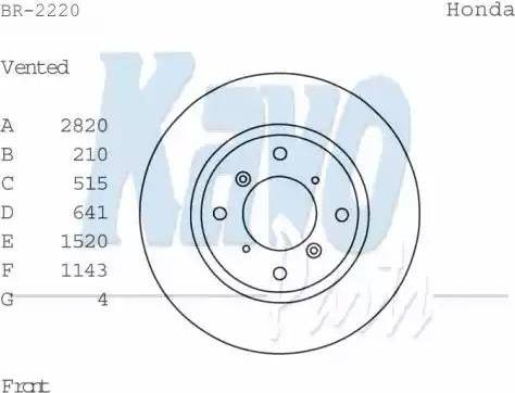 Fri.Tech. DF323 - Brake Disc autospares.lv