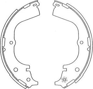 Kavo Parts BS-9946 - Brake Shoe Set autospares.lv