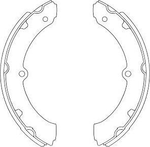 Kavo Parts BS-9942 - Brake Shoe Set autospares.lv