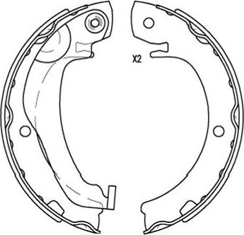 Kavo Parts BS-9956 - Brake Shoe Set autospares.lv