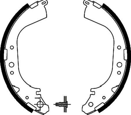 Kavo Parts BS-9909 - Brake Shoe Set autospares.lv