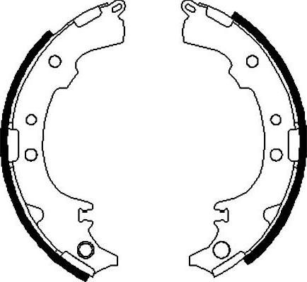 Kavo Parts BS-9914 - Brake Shoe Set autospares.lv