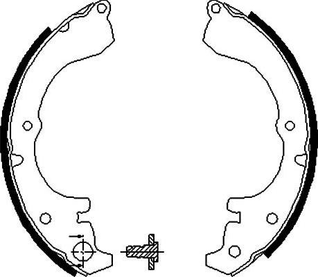 Kavo Parts BS-9913 - Brake Shoe Set autospares.lv