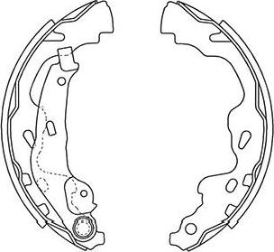 Kavo Parts BS-9933 - Brake Shoe Set autospares.lv