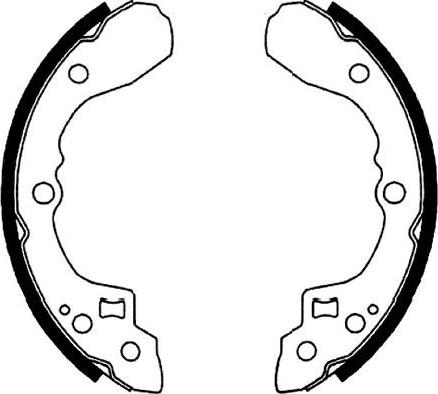 Kavo Parts BS-4404 - Brake Shoe Set autospares.lv