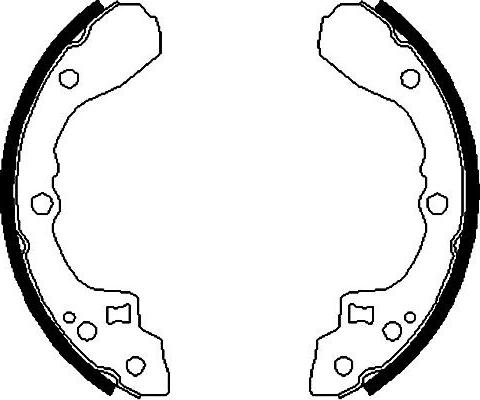 Kavo Parts BS-4405 - Brake Shoe Set autospares.lv