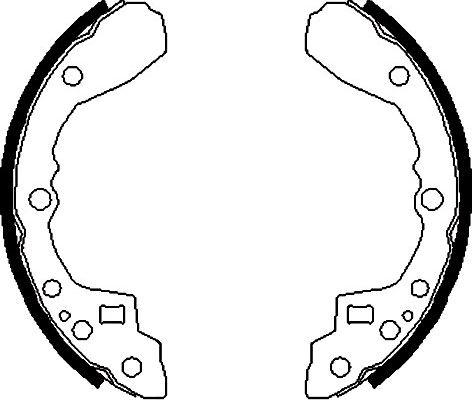 Kavo Parts BS-4401 - Brake Shoe Set autospares.lv