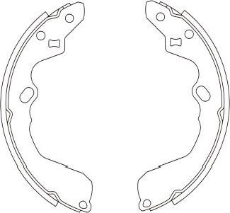 Kavo Parts BS-4412 - Brake Shoe Set autospares.lv