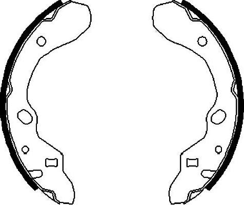 Kavo Parts BS-5414 - Brake Shoe Set autospares.lv