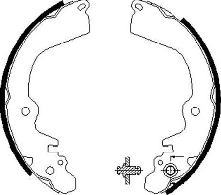 Kavo Parts BS-6407 - Brake Shoe Set autospares.lv