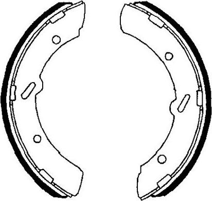 Kavo Parts BS-6412 - Brake Shoe Set autospares.lv