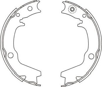 Kavo Parts BS-6417 - Brake Shoe Set autospares.lv