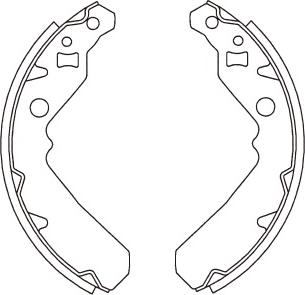 Kavo Parts BS-1906 - Brake Shoe Set autospares.lv