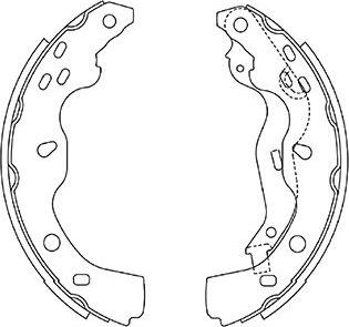 Kavo Parts BS-8936 - Brake Shoe Set autospares.lv