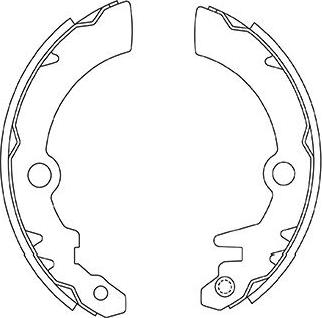 Kavo Parts BS-8937 - Brake Shoe Set autospares.lv