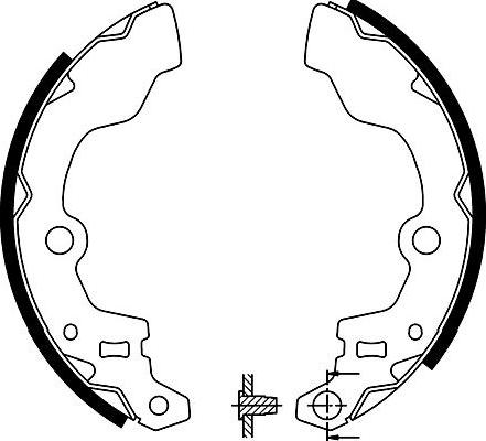 Kavo Parts BS-8921 - Brake Shoe Set autospares.lv