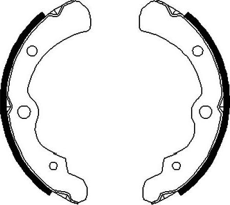 Kavo Parts BS-8403 - Brake Shoe Set autospares.lv