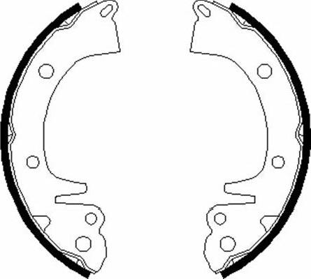 Kavo Parts BS-3401 - Brake Shoe Set autospares.lv