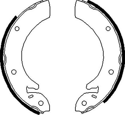 Kavo Parts BS-3408 - Brake Shoe Set autospares.lv