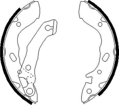 Kavo Parts BS-3403 - Brake Shoe Set autospares.lv