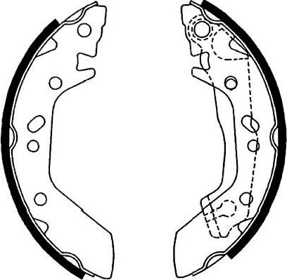 Kavo Parts BS-3412 - Brake Shoe Set autospares.lv