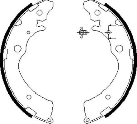 Kavo Parts BS-2907 - Brake Shoe Set autospares.lv