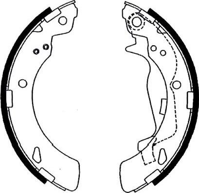 Kavo Parts BS-2912 - Brake Shoe Set autospares.lv