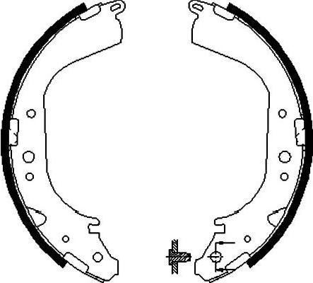 Kavo Parts BS-7406 - Brake Shoe Set autospares.lv