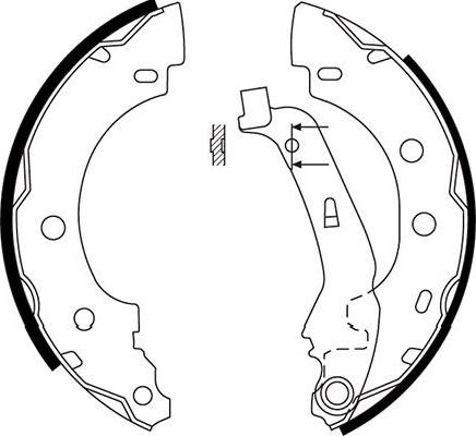 Kavo Parts BS-7419 - Brake Shoe Set autospares.lv