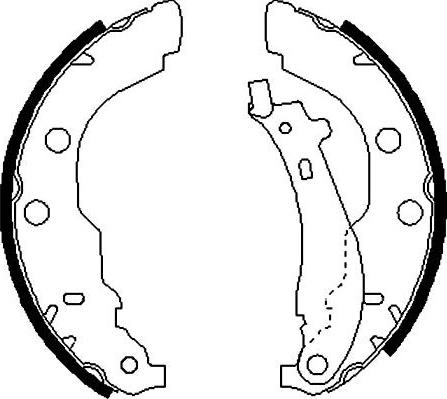 Kavo Parts BS-7416 - Brake Shoe Set autospares.lv