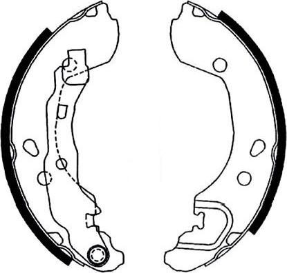 Kavo Parts BS-7420 - Brake Shoe Set autospares.lv