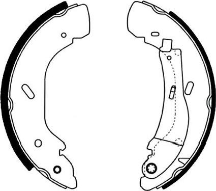 Kavo Parts BS-7428 - Brake Shoe Set autospares.lv