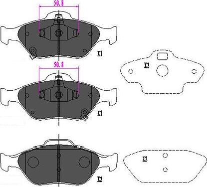 Kavo Parts KBP-9091 - Brake Pad Set, disc brake autospares.lv