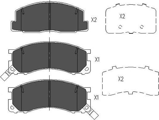 Kavo Parts KBP-9040 - Brake Pad Set, disc brake autospares.lv