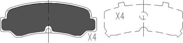 Kavo Parts KBP-9055 - Brake Pad Set, disc brake autospares.lv