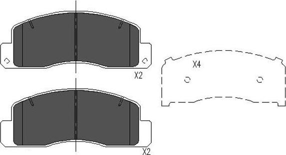 Kavo Parts KBP-9067 - Brake Pad Set, disc brake autospares.lv