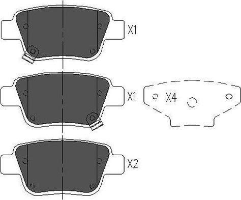 Kavo Parts KBP-9019 - Brake Pad Set, disc brake autospares.lv